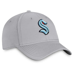 Seattle Kraken Fanatics Core Primary Logo Flex Hat - Gray | US 4026684
