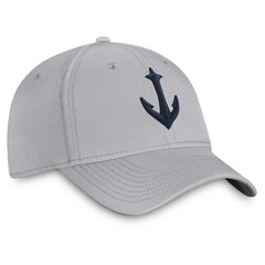 Seattle Kraken Fanatics Secondary Logo Flex Hat - Gray | US 4026716