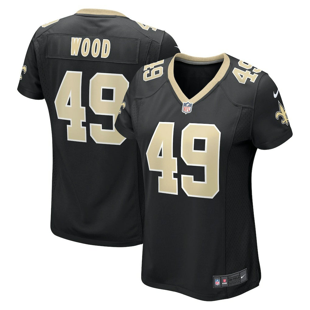 Zach Wood New Orleans Saints Women's Game Jersey - Black Jerseys