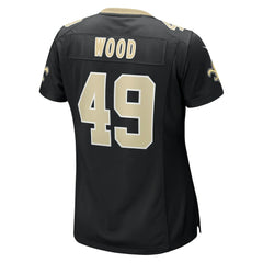 Zach Wood New Orleans Saints Women's Game Jersey - Black Jerseys
