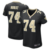 James Hurst New Orleans Saints Women's Game Jersey - Black Jerseys