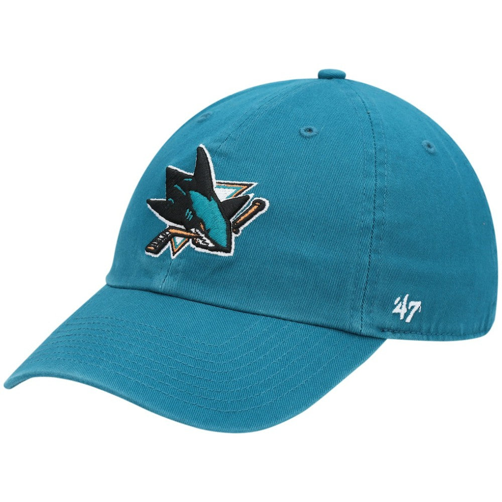San Jose Sharks '47 Team Clean Up Adjustable Hat - Teal | US 4028811