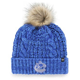 Vancouver Canucks '47 Women's Logo Meeko Cuffed Knit Hat with Pom - Blue | US 4029061