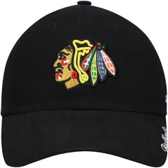 Chicago Blackhawks '47 Women's Team Miata Clean Up Adjustable Hat - Black | US 4029075