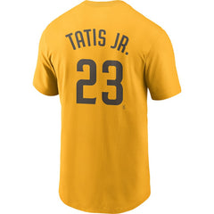 Fernando Tatis Jr. San Diego Padres Nike Name & Number T-Shirt - Gold T-shirts