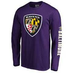 Baltimore Ravens Hometown Long Sleeve T-Shirt - Purple T-shirts