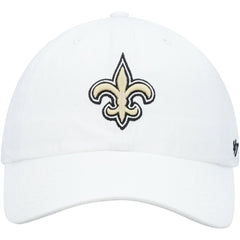 New Orleans Saints '47 Logo Clean Up Adjustable Hat - White Hats