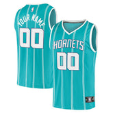 Charlotte Hornets Fast Break Replica Custom Jersey Icon Edition Teal - Fanatics