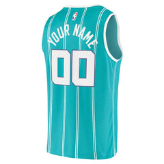 Charlotte Hornets Fast Break Replica Custom Jersey Icon Edition Teal - Fanatics