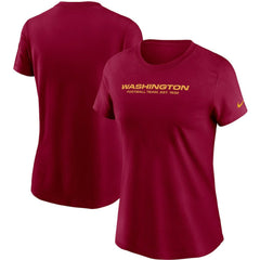 Washington Football Team Women's Logo Essential T-Shirt - Burgundy T-shirts