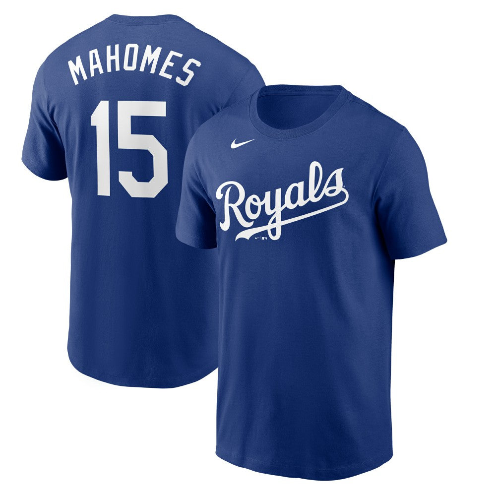 Patrick Mahomes Kansas City Royals Nike Name & Number T-Shirt - Royal T-shirts