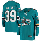 Logan Couture San Jose Sharks Fanatics Women's Breakaway Home Player Jersey - Teal | US 4052863