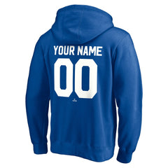 Los Angeles Dodgers Cooperstown Winning Streak Personalized Name & Number Pullover Hoodie - Royal Hoodies