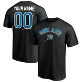 Tampa Bay Rays Cooperstown Winning Streak Personalized Name & Number T-Shirt - Black T-shirts