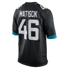 Ross Matiscik Jacksonville Jaguars Alternate Game Jersey - Black Jerseys