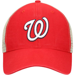 Washington Nationals '47 Flagship Washed MVP Trucker Snapback Hat - Red/Natural Hats
