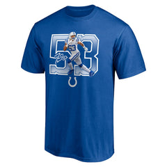 Shaquille Leonard Indianapolis Colts Powerhouse Player Graphic T-Shirt - Royal T-shirts