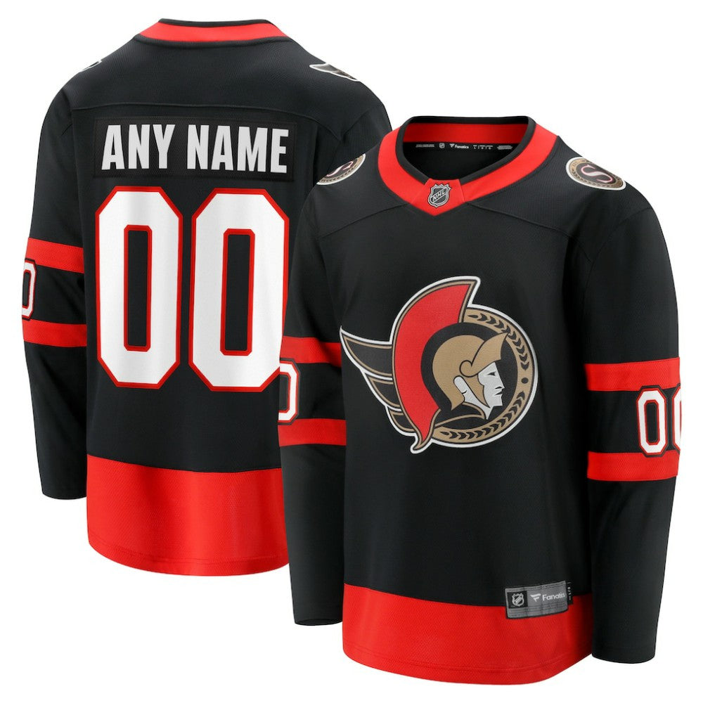 Ottawa Senators Fanatics Home Custom Breakaway Jersey - Black | US 4102937