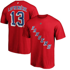 Alexis Lafrenière New York Rangers Fanatics Authentic Stack Name & Number T-Shirt - Red | US 4107954