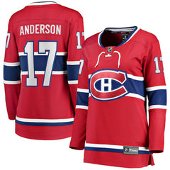Josh Anderson Montreal Canadiens Fanatics Women's Breakaway Player Jersey - Red | US 4112087
