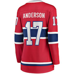 Josh Anderson Montreal Canadiens Fanatics Women's Breakaway Player Jersey - Red | US 4112087