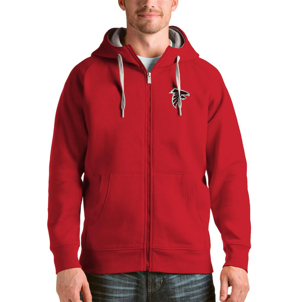 Atlanta Falcons Antigua Victory Full-Zip Hoodie - Red Hoodies