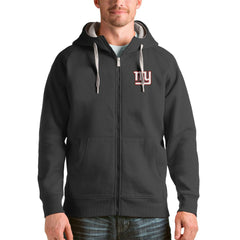 New York Giants Antigua Victory Full-Zip Hoodie - Charcoal Hoodies
