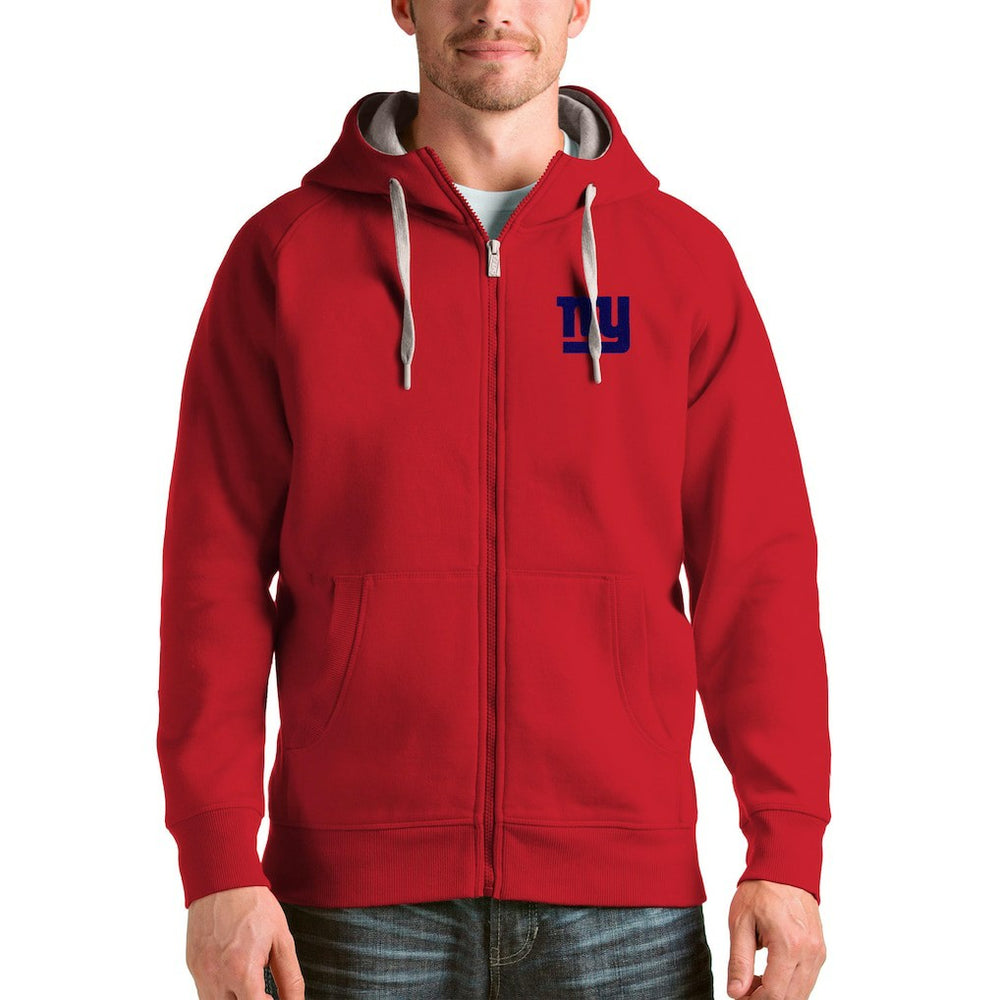 New York Giants Antigua Victory Full-Zip Hoodie - Red Hoodies