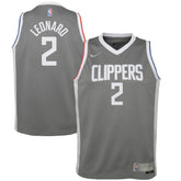 Kawhi Leonard LA Clippers Youth 2020/21 Swingman Player Jersey Gray Earned Edition - Nike outlet