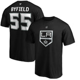 Quinton Byfield Los Angeles Kings Fanatics Authentic Stack Name & Number T-Shirt - Black | US 4119285
