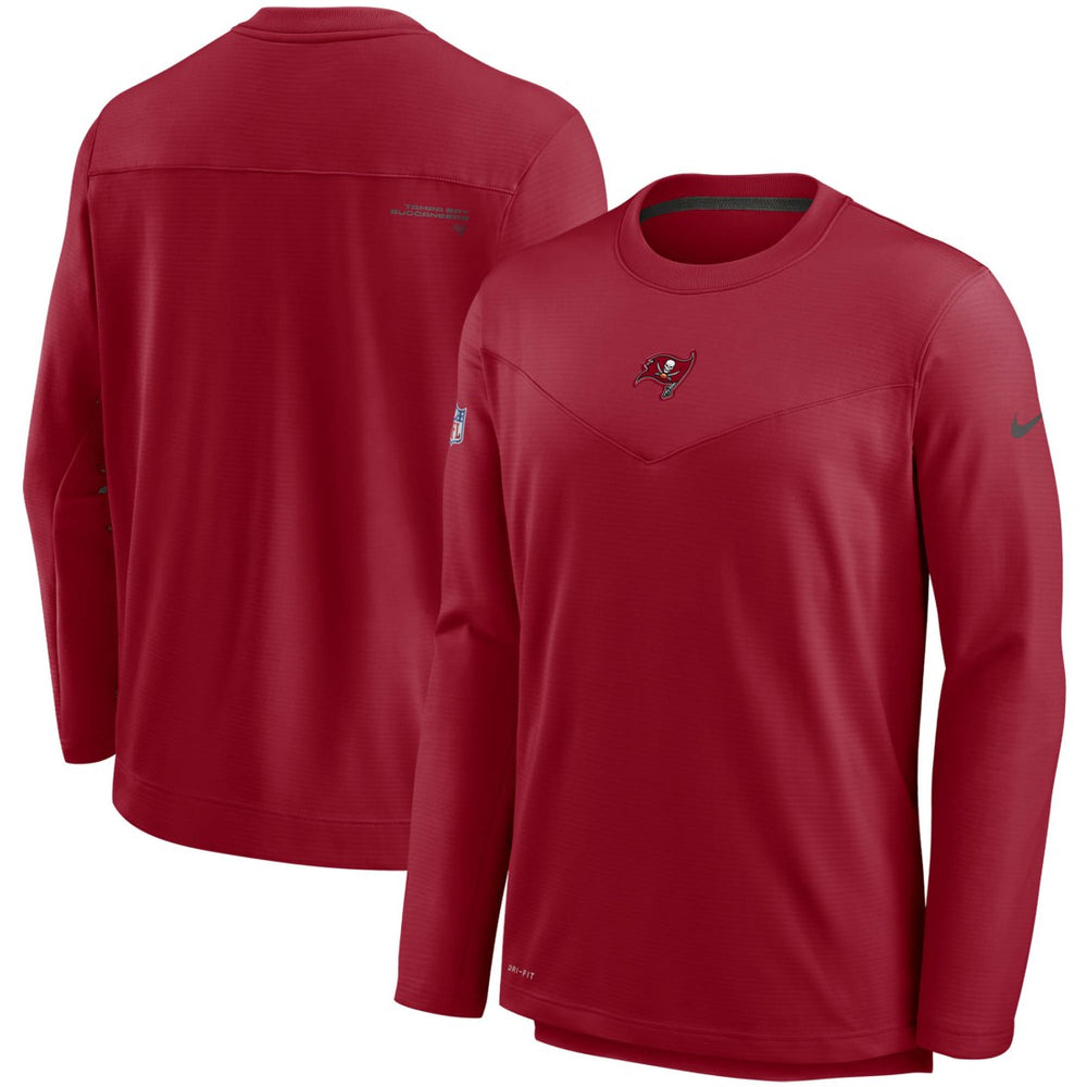 Tampa Bay Buccaneers Sideline Team Performance Pullover Sweatshirt - Red Pullover