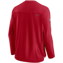 Tampa Bay Buccaneers Sideline Team Performance Pullover Sweatshirt - Red Pullover