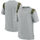 Green Bay Packers Sideline Player UV Performance T-Shirt - Gray T-shirts