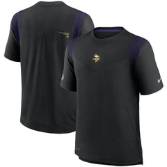 Minnesota Vikings Sideline Player UV Performance T-Shirt - Black T-shirts