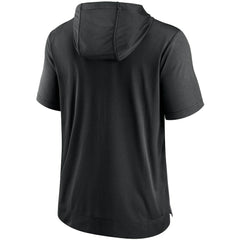 Las Vegas Raiders Performance Hoodie T-Shirt - Heathered Charcoal/Black Hoodies