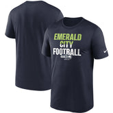 Seattle Seahawks Legend Local Phrase Performance T-Shirt - College Navy T-shirts
