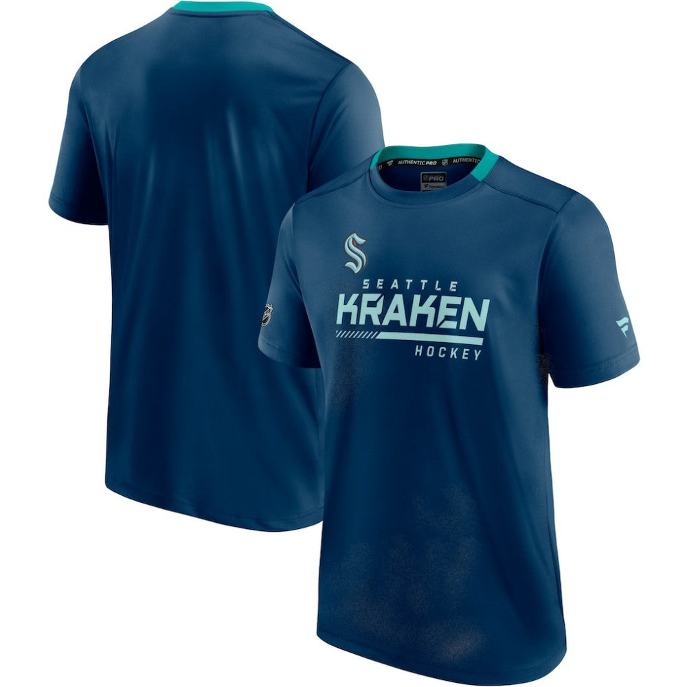 Seattle Kraken Fanatics Authentic Pro Locker Room T-Shirt - Deep Sea Blue | US 4122460