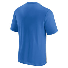 Los Angeles Chargers Throwback Colorblock T-Shirt - Powder Blue/Heathered Gray T-shirts