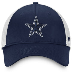 Dallas Cowboys Fundamental Trucker Unstructured Adjustable Hat - Navy/White Hats