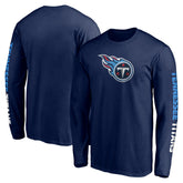 Tennessee Titans Front Runner Long Sleeve T-Shirt - Navy T-shirts
