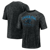 Carolina Panthers Shade Battle Ready Raglan Space-Dye T-Shirt - Black T-shirts