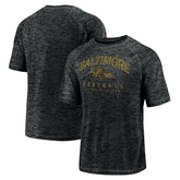 Baltimore Ravens Shade Battle Ready Raglan Space-Dye T-Shirt - Black T-shirts