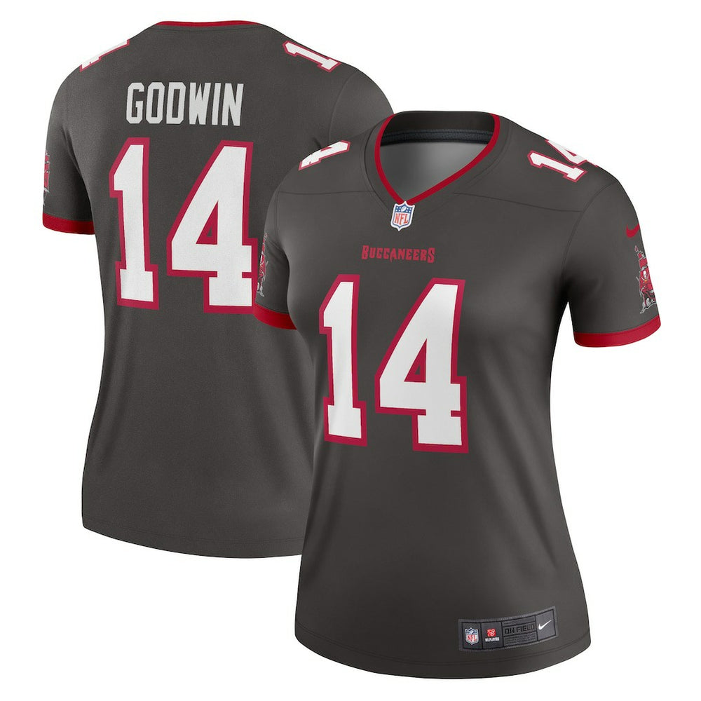 Chris Godwin Tampa Bay Buccaneers Women's Alternate Legend Player Performance Top - Pewter Tops