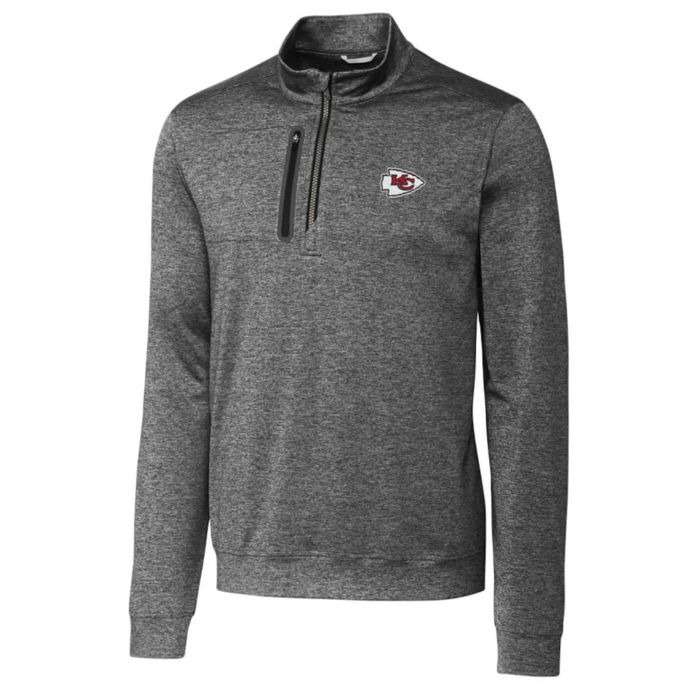 Kansas City Chiefs Cutter & Buck Stealth Quarter-Zip Jacket - Gray Jackets