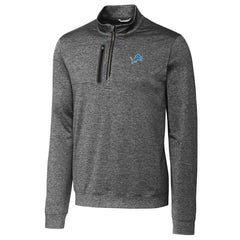 Detroit Lions Cutter & Buck Stealth Quarter-Zip Jacket - Gray Jackets
