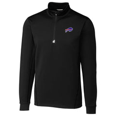 Buffalo Bills Cutter & Buck Traverse Quarter-Zip Pullover Jacket - Black Pullover