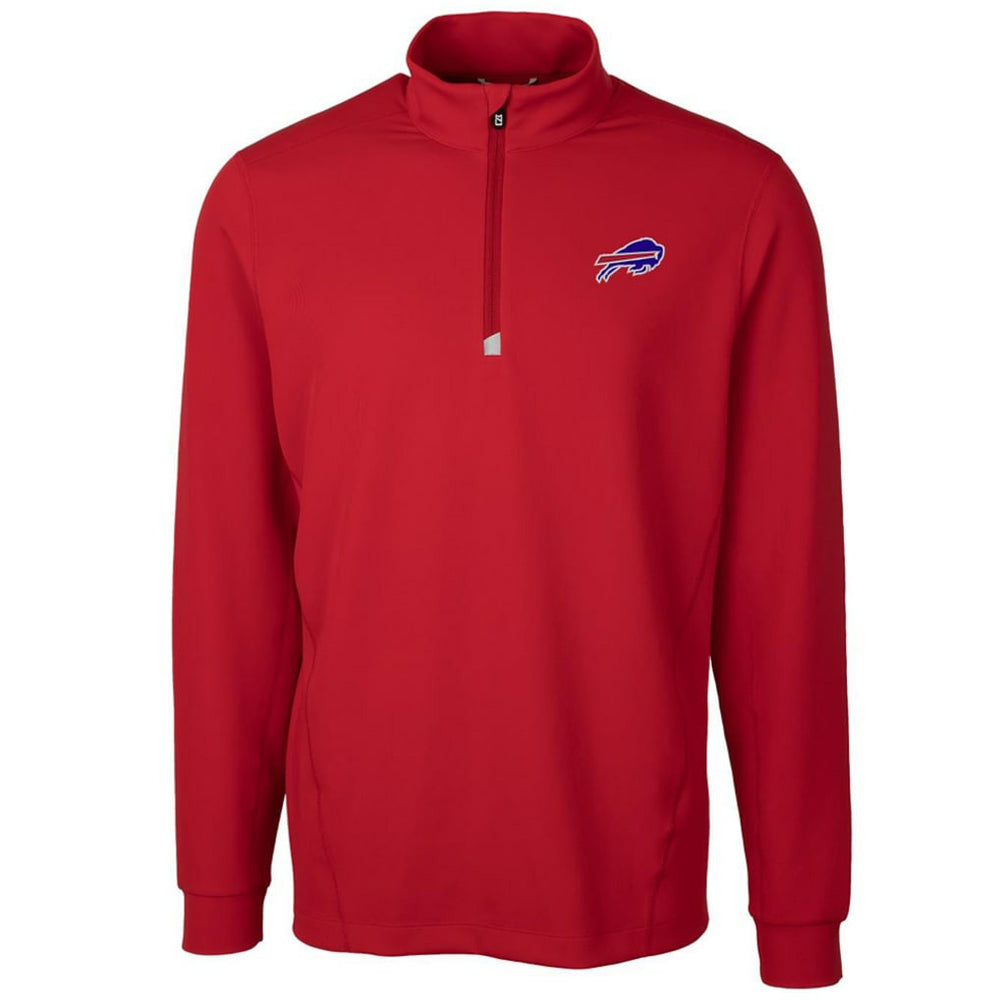 Buffalo Bills Cutter & Buck Traverse Quarter-Zip Pullover Jacket - Red Pullover