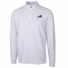 Buffalo Bills Cutter & Buck Traverse Quarter-Zip Pullover Jacket - White Pullover