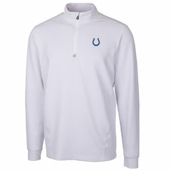 Indianapolis Colts Cutter & Buck Traverse Quarter-Zip Pullover Jacket - White Pullover