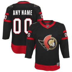 Ottawa Senators Youth Home Custom Premier Jersey - Black | US 4144074